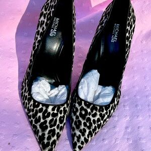 Michael Kors 9.5 Amara Printed Calf Hair Pumps